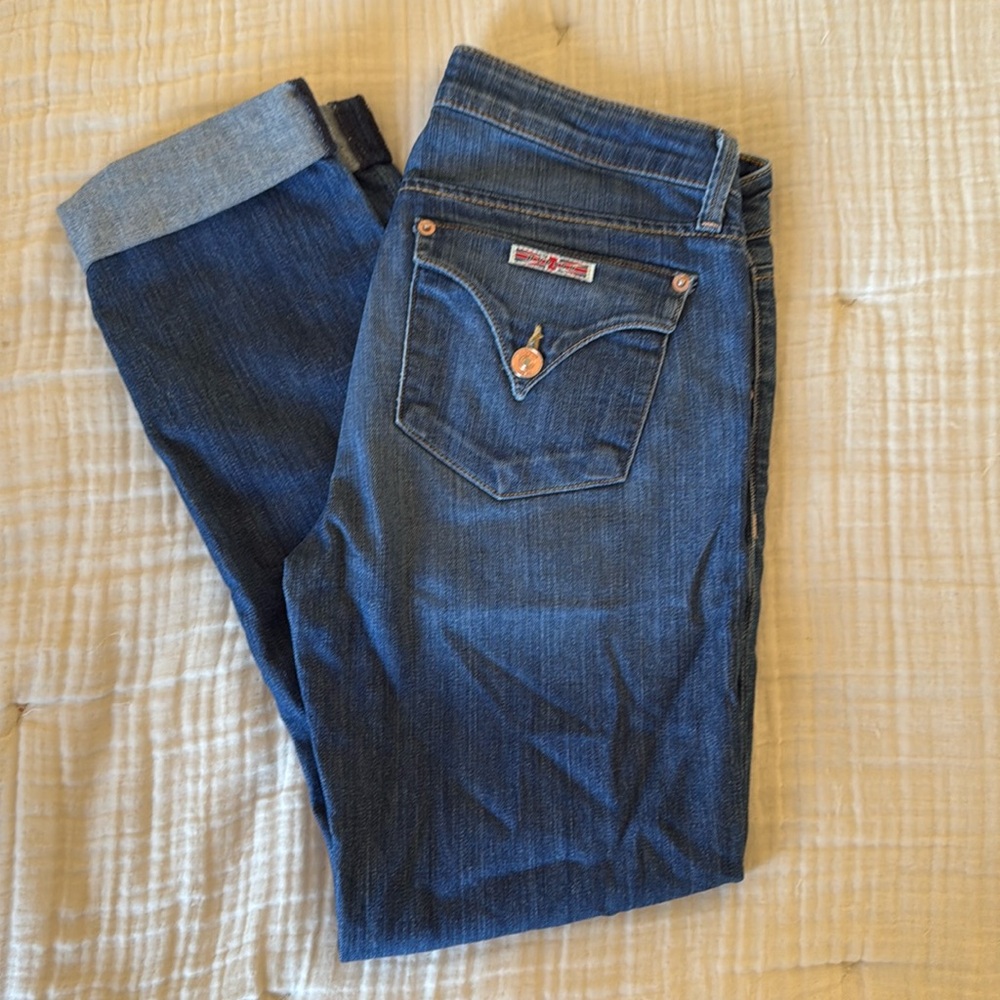 Hudson folded capri jeans